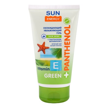 Εικόνα της Ενυδατική, δροσιστική κρεμά-gel για μετά τον ήλιο Sun Energy «Green Panthenol» 150 мл