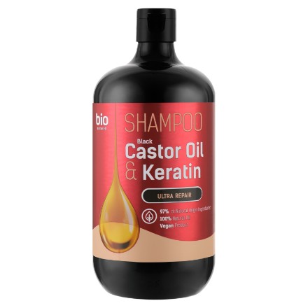 Εικόνα της Σαμπουάν BioNaturell για όλους τους τύπους μαλλιών «Black Castor Oil & Keratin» 946 ml