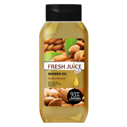 Εικόνα της Αφρόλουτρο σε gel με έλαια Fresh Juice «Sweet Almond» 400 ml