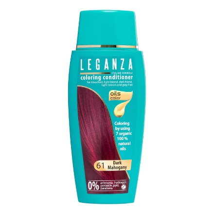 Изображение Тонирующий бальзам для волос Leganza тон 61 Темный махагон 150 мл