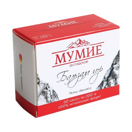 Εικόνα της Mumijo Altai Mountains Balm συμπλήρωμα διατροφής 60 κάψουλες των 200 mg