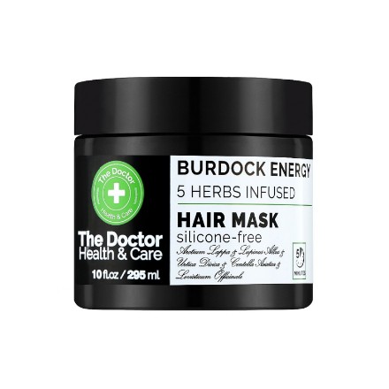 Εικόνα της Δυναμωτική μάσκα μαλλιών The Doctor με εγχύματα 5 βοτάνων «Burdock energy» 295 ml