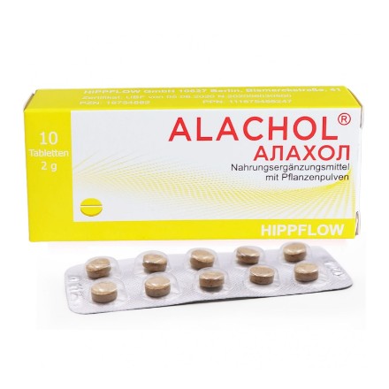 Εικόνα της Συμπλήρωμα διατροφής με φυτική σκόνη Alachol 10 δισκία, 20 g