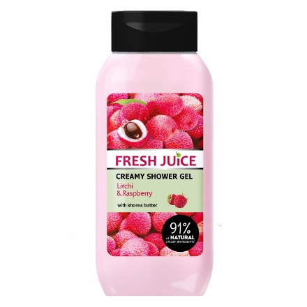 Εικόνα της Κρεμώδες αφρόλουτρο Fresh Juice «Litchi & Raspberry» 400 ml