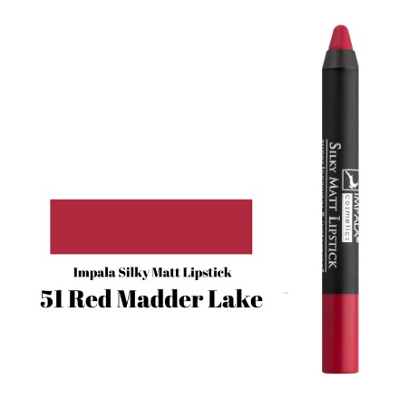 Изображение Матовая помада-карандаш для губ Impala Silky Matt Lipstick № 51 Madder Lake