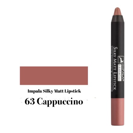 Изображение Матовая помада-карандаш для губ Impala Silky Matt Lipstick № 63 Cappuccino