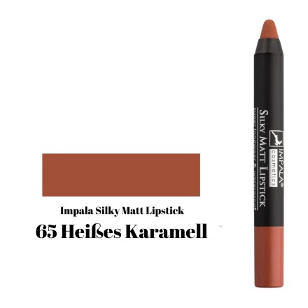 Изображение Матовая помада-карандаш для губ Impala Silky Matt Lipstick № 65 Hot Caramel