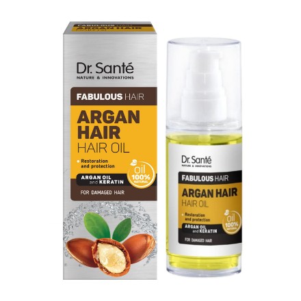 Изображение Масло для поврежденных волос Dr. Sante Argan Hair «Роскошные волосы», 50 мл