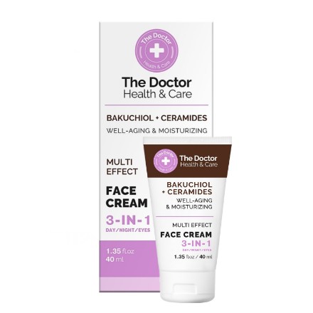 Εικόνα της Κρέμα προσώπου 3 σε 1 The Doctor Health & Care «BAKUCHIOL + CERAMIDES», 40 ml