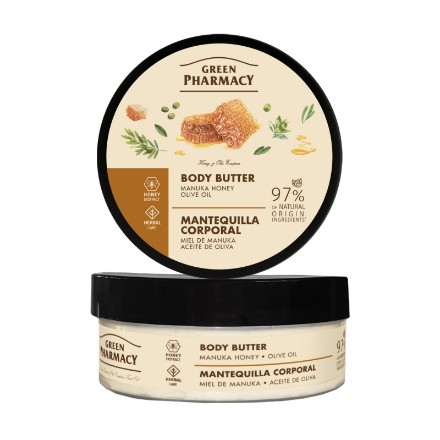 Εικόνα της Body Butter Green Pharmacy «Μέλι Μανούκα και ελαιόλαδο», 200 ml