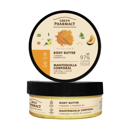 Εικόνα της Body Butter Green Pharmacy «Κουρκουμάς και λάδι κολοκύθας», 200 ml