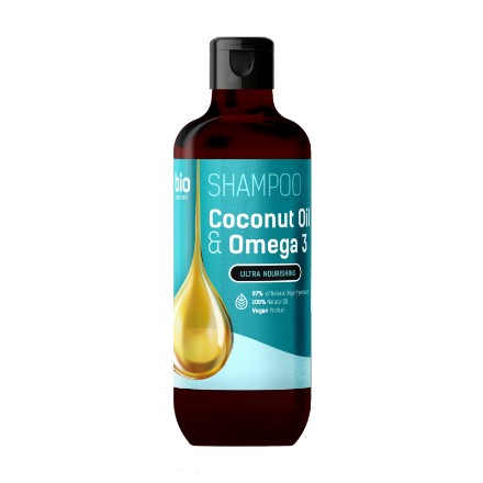 Изображение Шампунь Bio Naturell Coconut Oil & Omega 3 – Глубокое питание и защита, 355 мл