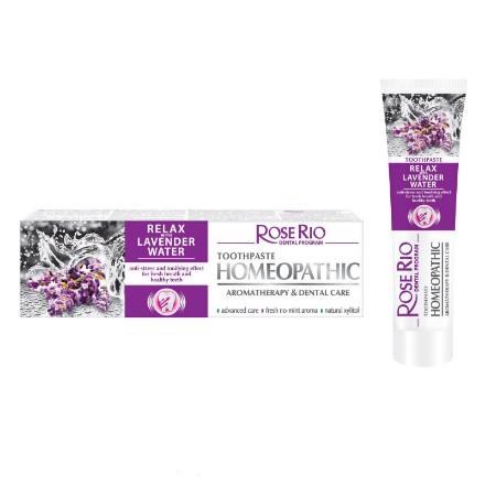 Εικόνα της Οδοντόκρεμα Rose Rio Relax με λεβαντόνερο & αιθέριο έλαιο μέντας, 65 ml