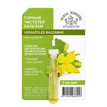 Изображение Бальзам «Горный чистотел» для точечной коррекции кожных дефектов Herbal Traditions, 3 мл 