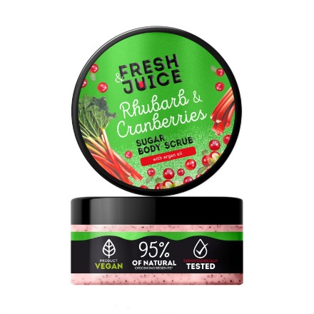 Εικόνα της Scrub σώματος Fresh Juice Rhubarb & Cranberries, 200 ml