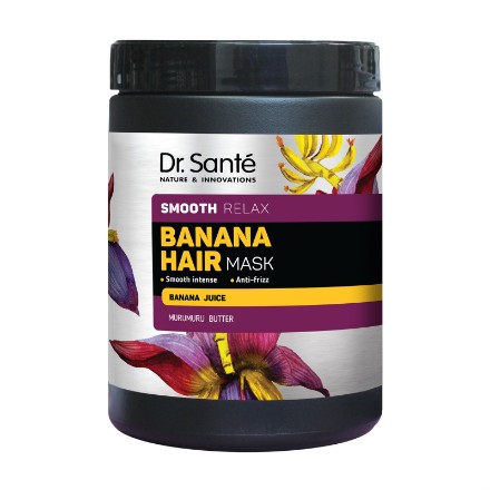 Εικόνα της Μάσκα μαλλιών Dr. Sante Banana Hair Εντατική λείανση & λάμψη, 1000 ml