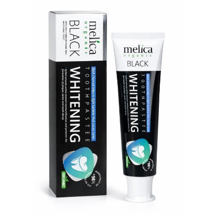 Εικόνα της Οδοντόκρεμα Melica Black Whitening με Άνθρακα, 100 ml