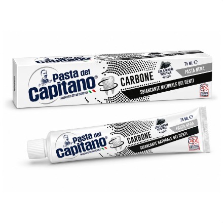 Изображение Отбеливающая зубная паста с активированным углем Pasta del Capitano, 75 мл