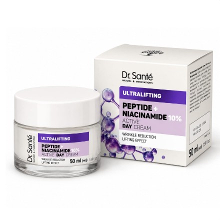 Εικόνα της Κρέμα προσώπου ημέρας Dr. Sante Ultralifting «Peptide + Niacinamide», 50 ml