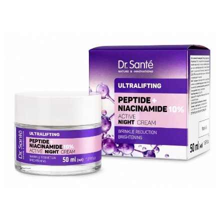 Εικόνα της Κρέμα προσώπου νύχτας Dr. Sante Ultralifting «Peptide + Niacinamide», 50 ml