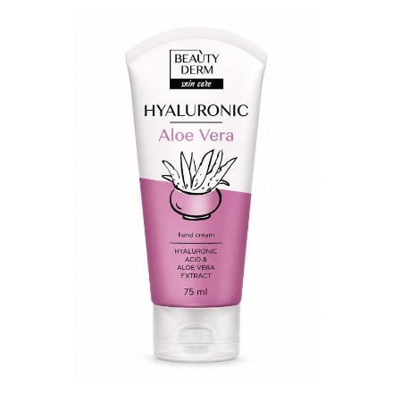 Изображение Крем для рук Beauty Derm Hyaluronic с гиалуроновой кислотой, алоэ вера и пантенолом, 75 мл