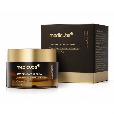 Изображение Крем для лица Medicube Deep Vita C Capsule Cream с витамином C и ниацинамидом для сияния, 55 г