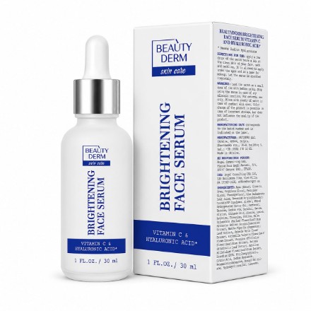 Εικόνα της Ορός προσώπου BEAUTYDERM Brightening με βιταμίνη C & υαλουρονικό οξύ, 30 ml