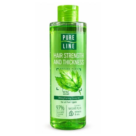 Εικόνα της Σαμπουάν Pure Line με τσουκνίδα για ενδυνάμωση μαλλιών, 400 ml