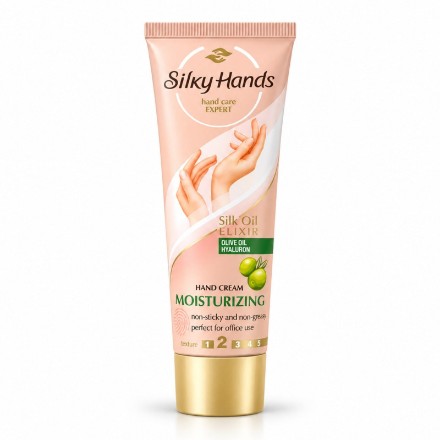 Изображение Увлажняющий крем для рук Silky Hands с оливковым маслом и гиалуроновой кислотой, 75 мл