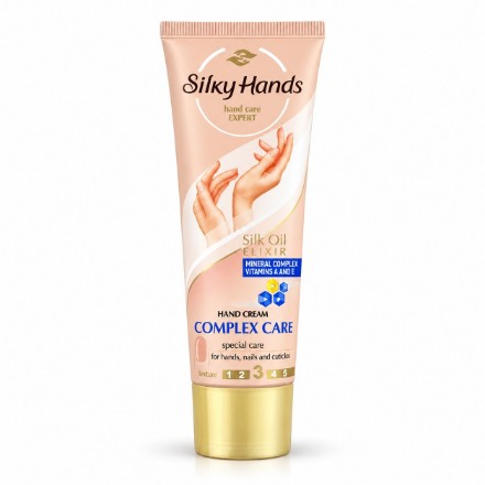 Изображение Комплексный крем для рук и ногтей Silky Hands с минеральным комплексом и витаминами A и E, 75 мл