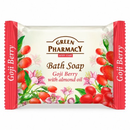 Изображение Туалетное мыло Green Pharmacy с экстрактом ягод годжи и миндальным маслом, 100 г